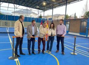 Inauguración de la pista polideportiva Jesús Javier Aragoneses